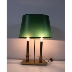Two-Light Brass Table Lamps | Maison Barrois