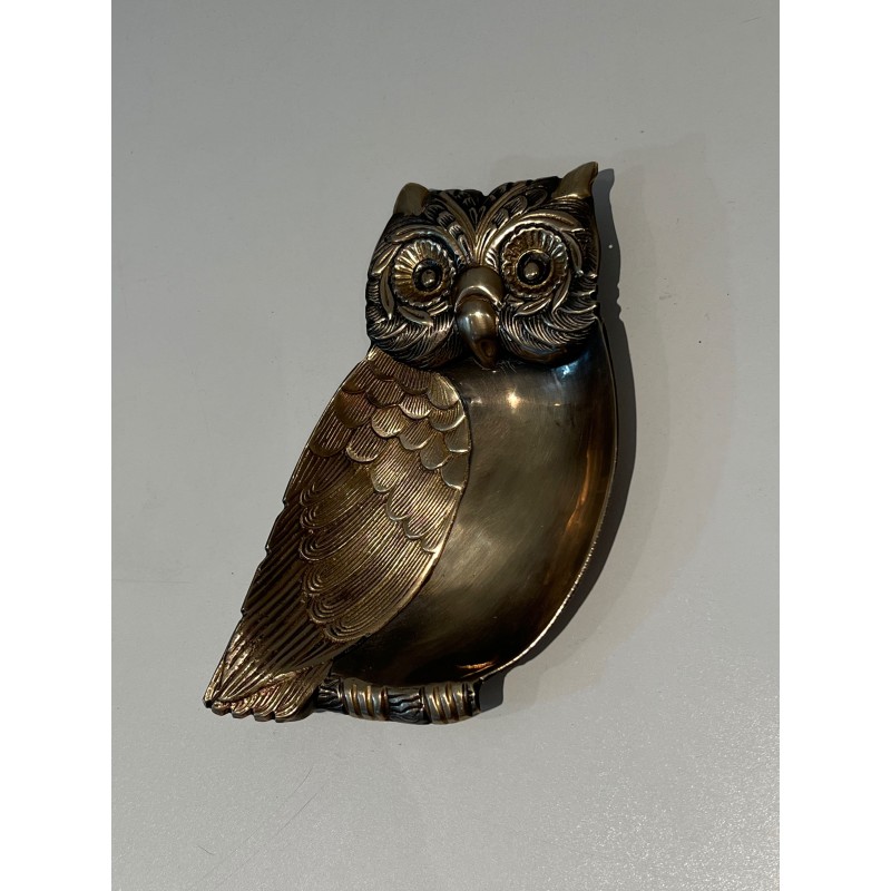Owl Trinket Dish in Brass, Mauro Manetti | Maison Barrois