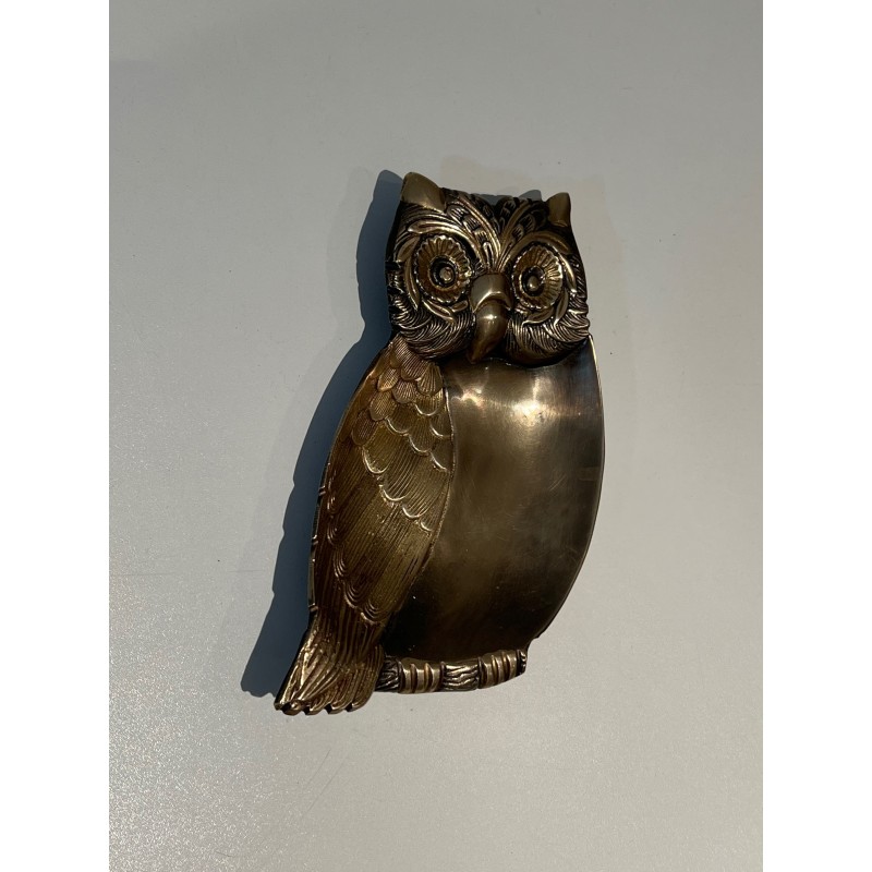 Owl Trinket Dish in Brass, Mauro Manetti | Maison Barrois