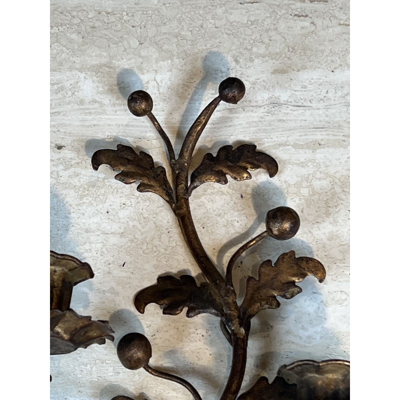 Appliques à Deux Bras de Lumière en Métal | Maison Barrois