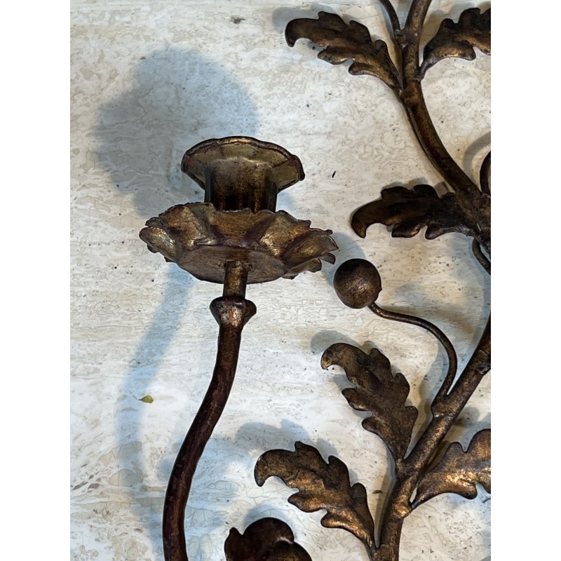 Appliques à Deux Bras de Lumière en Métal | Maison Barrois