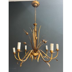 Lustre en Métal Doré | Maison Barrois