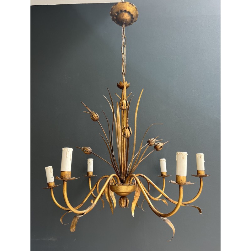 Lustre en Métal Doré | Maison Barrois