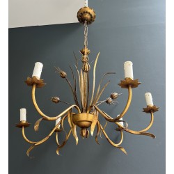 Lustre en Métal Doré | Maison Barrois