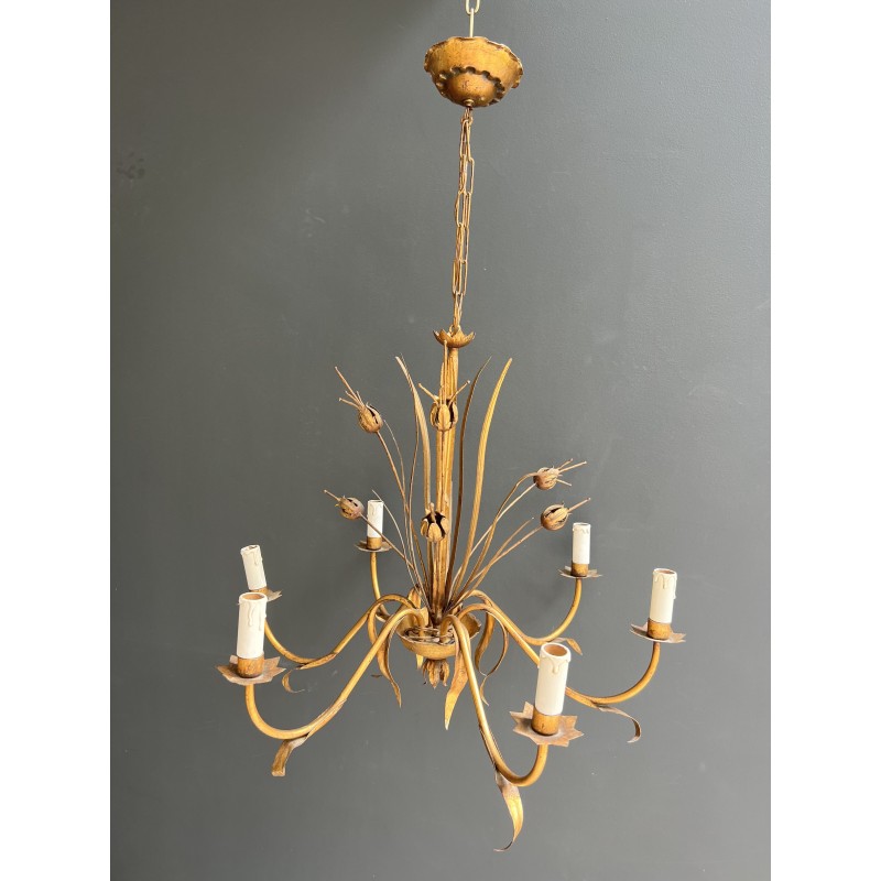 Lustre en Métal Doré | Maison Barrois