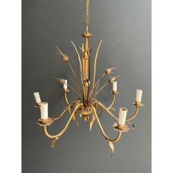 Lustre en Métal Doré | Maison Barrois
