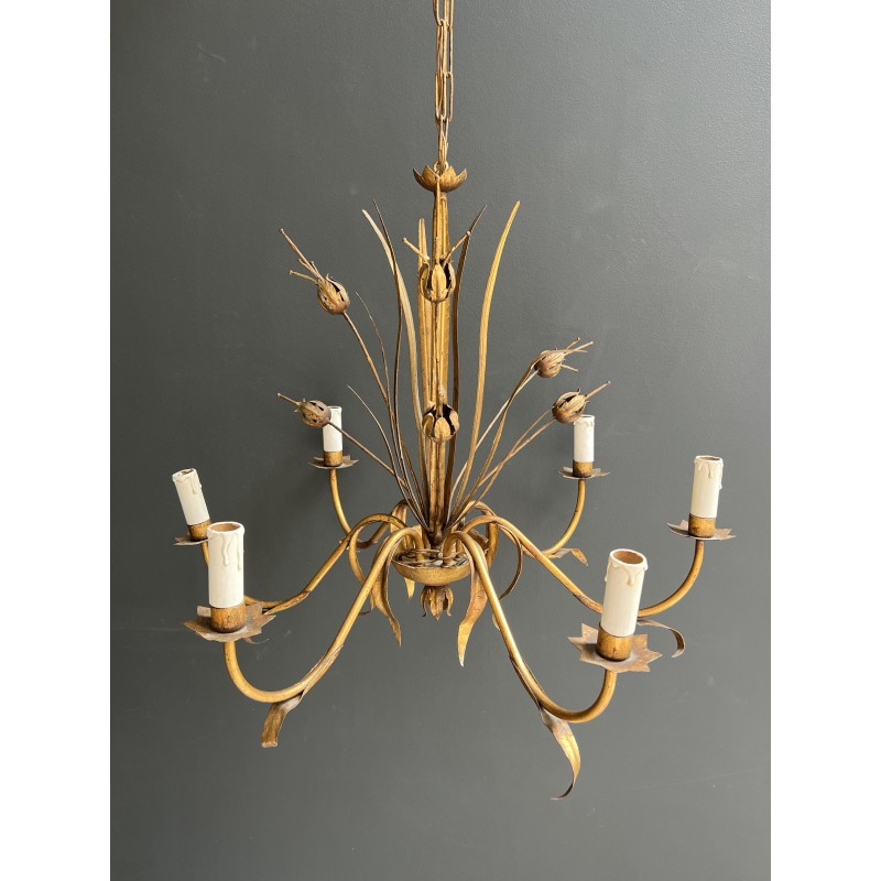Lustre en Métal Doré | Maison Barrois