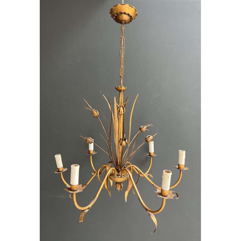 Lustre en Métal Doré | Maison Barrois