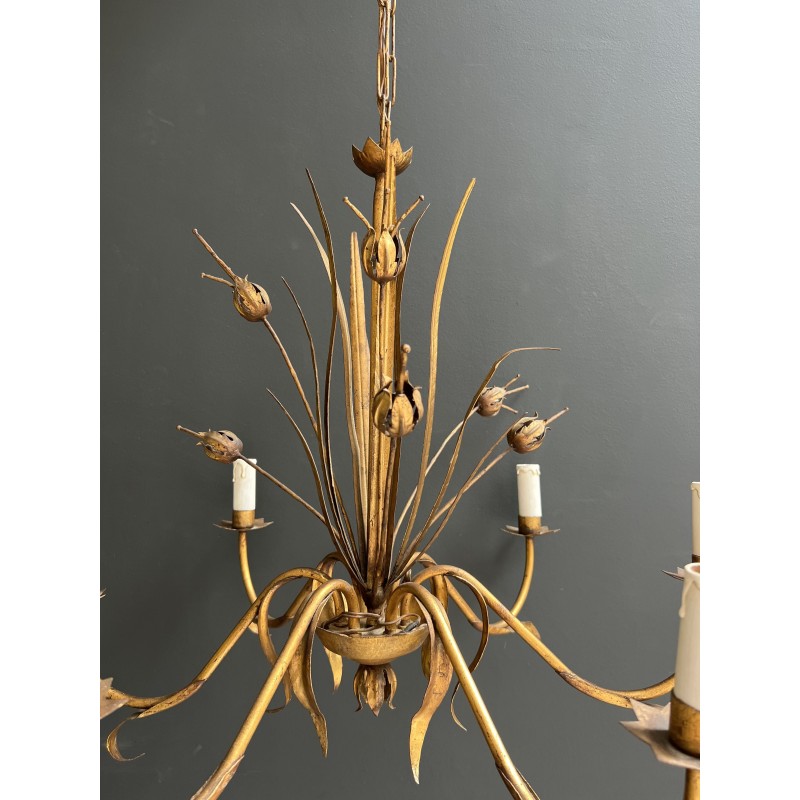 Lustre en Métal Doré | Maison Barrois