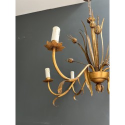 Lustre en Métal Doré | Maison Barrois