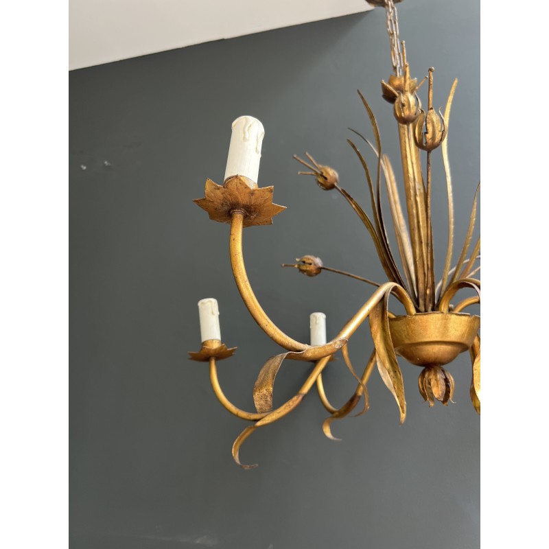Lustre en Métal Doré | Maison Barrois