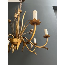 Lustre en Métal Doré | Maison Barrois