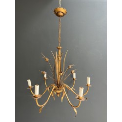Lustre en Métal Doré | Maison Barrois