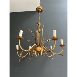 Lustre en Métal Doré | Maison Barrois