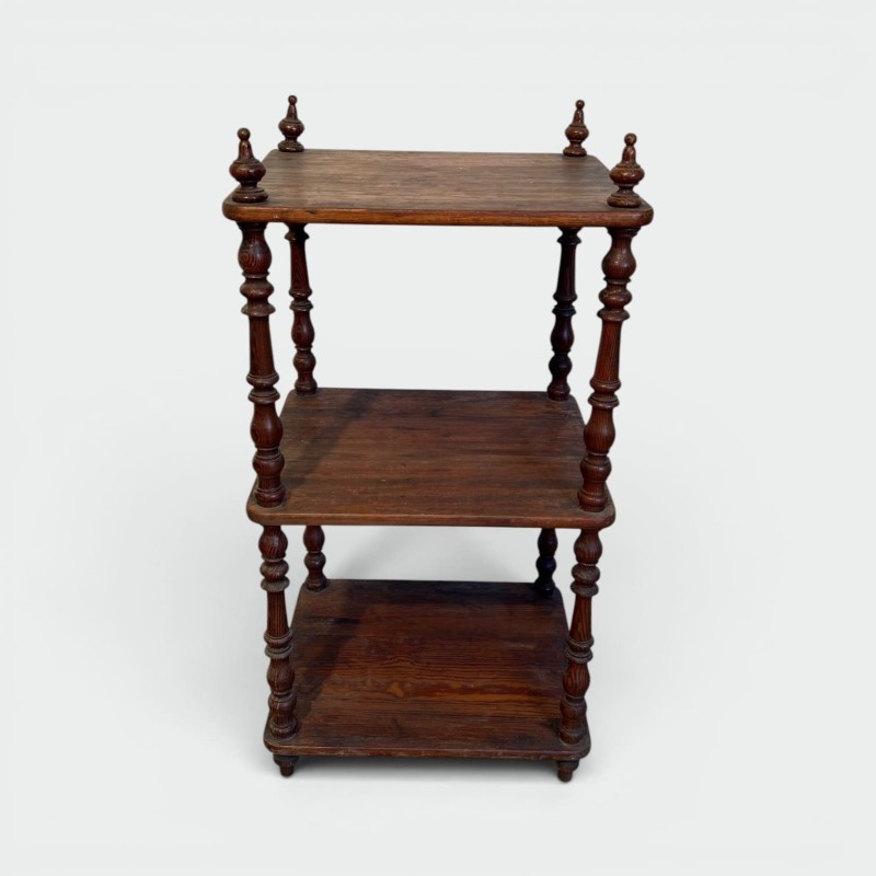 Étagère à Trois Plateaux en Pitchpin à | Maison Barrois