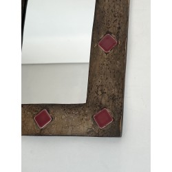 Miroir à Cadre en Céramique Émaillée | Maison Barrois