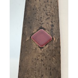 Mirror with Bronze Enamelled Ceramic Frame | Maison Barrois
