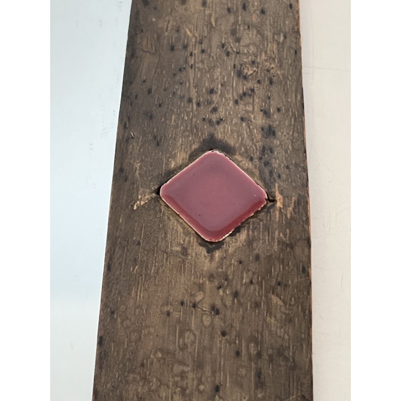 Mirror with Bronze Enamelled Ceramic Frame | Maison Barrois