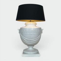 Grande Lampe Urne en Céramique Craquelée | Maison Barrois