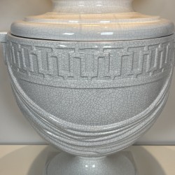 Grande Lampe Urne en Céramique Craquelée | Maison Barrois