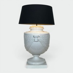 Grande Lampe Urne en Céramique Craquelée | Maison Barrois