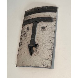 Wall Mask in Glazed Raku Ceramic in Black | Maison Barrois