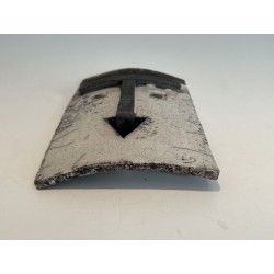 Wall Mask in Glazed Raku Ceramic in Black | Maison Barrois
