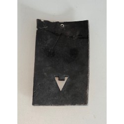 Wall Mask in Glazed Raku Ceramic in Black | Maison Barrois