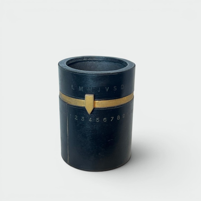 Cylindrical Pencil Holder, Jacques Adnet | Maison Barrois