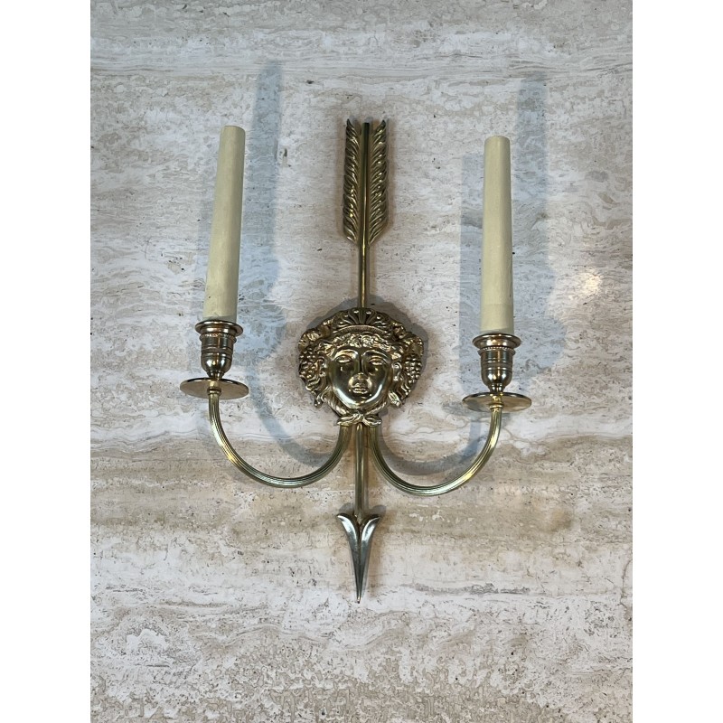 Appliques à Deux Bras de Lumière en Bronze | Maison Barrois