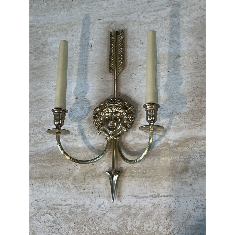 Appliques à Deux Bras de Lumière en Bronze | Maison Barrois