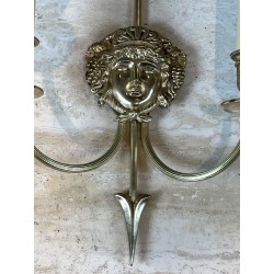 Appliques à Deux Bras de Lumière en Bronze | Maison Barrois