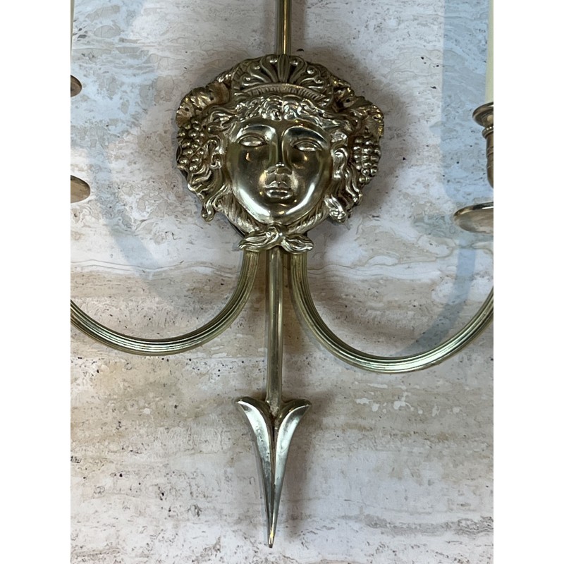 Appliques à Deux Bras de Lumière en Bronze | Maison Barrois