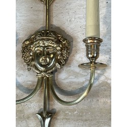 Appliques à Deux Bras de Lumière en Bronze | Maison Barrois