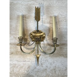 Appliques à Deux Bras de Lumière en Bronze | Maison Barrois
