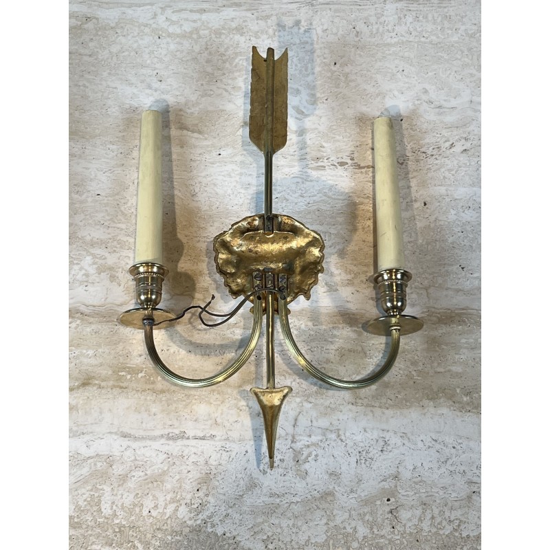 Appliques à Deux Bras de Lumière en Bronze | Maison Barrois