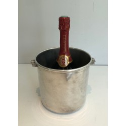 Cylindrical Silvered Metal Champagne Bucket | Maison Barrois