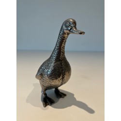 Decorative Ducks in Silvered Metal | Maison Barrois
