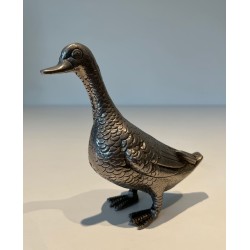 Decorative Ducks in Silvered Metal | Maison Barrois