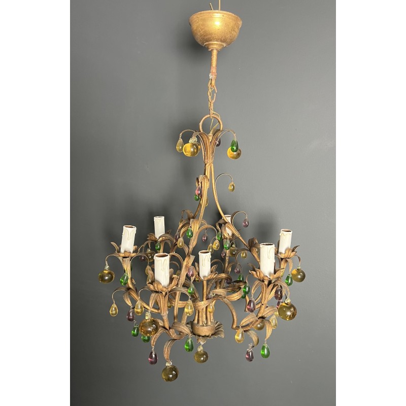 Lustre Cage en Métal Doré | Maison Barrois