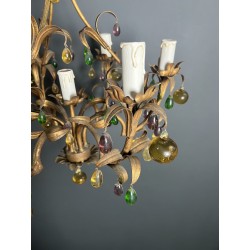 Lustre Cage en Métal Doré | Maison Barrois