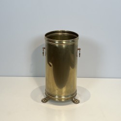 Cylindrical Brass Umbrella Stand | Maison Barrois