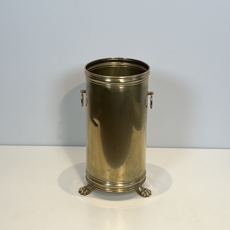 Cylindrical Brass Umbrella Stand | Maison Barrois