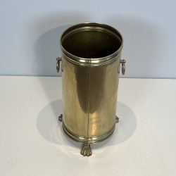 Porte-Parapluies Cylindrique en Laiton | Maison Barrois