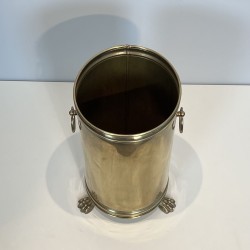 Cylindrical Brass Umbrella Stand | Maison Barrois