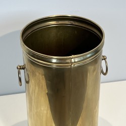Cylindrical Brass Umbrella Stand | Maison Barrois