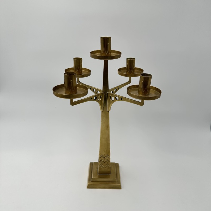 Candélabre à Cinq Feux en Laiton, Style | Maison Barrois