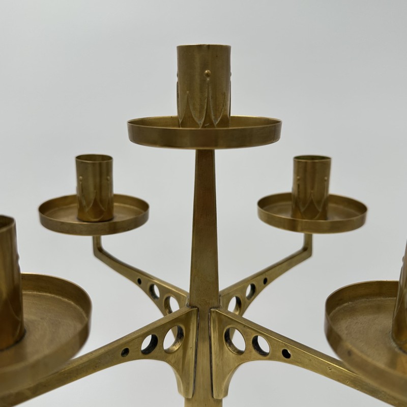 Candélabre à Cinq Feux en Laiton, Style | Maison Barrois