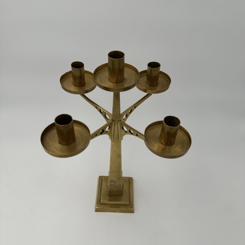 Candélabre à Cinq Feux en Laiton, Style | Maison Barrois