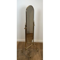 Miroir Psyché sur Pied en Laiton | Maison Barrois